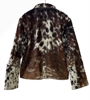 Medium size - Cowhide Jacket Brown and White