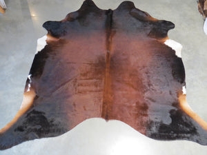 Cowhide Medium SKU 732  - Brown Black with white tips