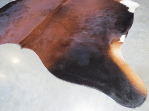 Cowhide Medium SKU 732  - Brown Black with white tips