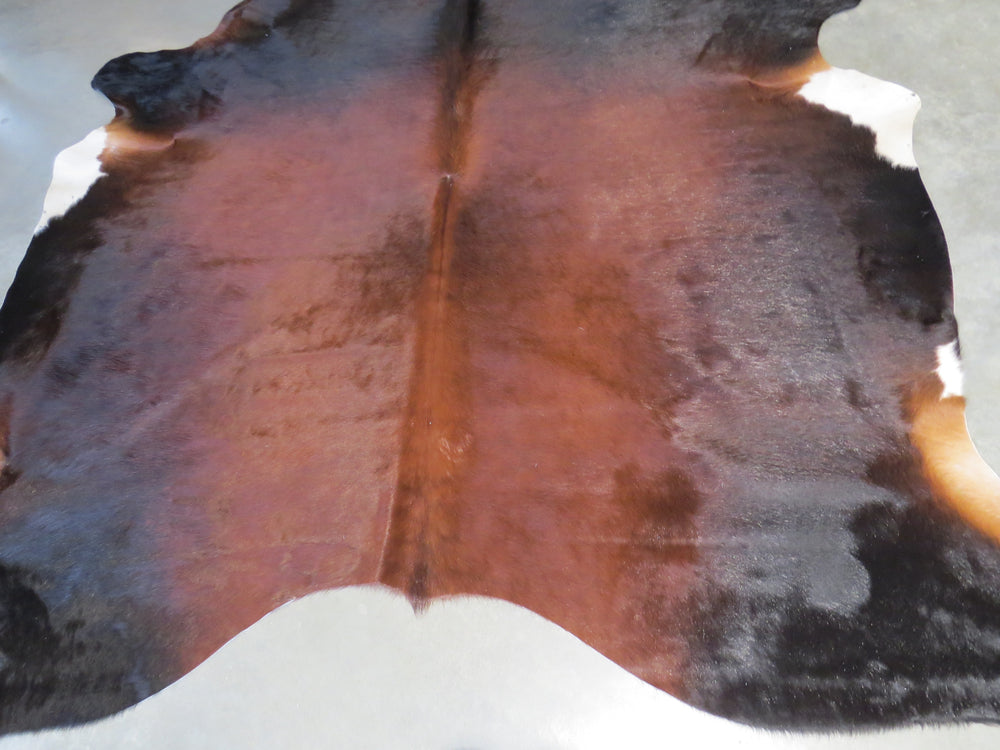 Cowhide Medium SKU 732  - Brown Black with white tips