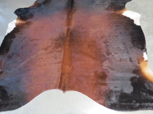 Cowhide Medium SKU 732  - Brown Black with white tips