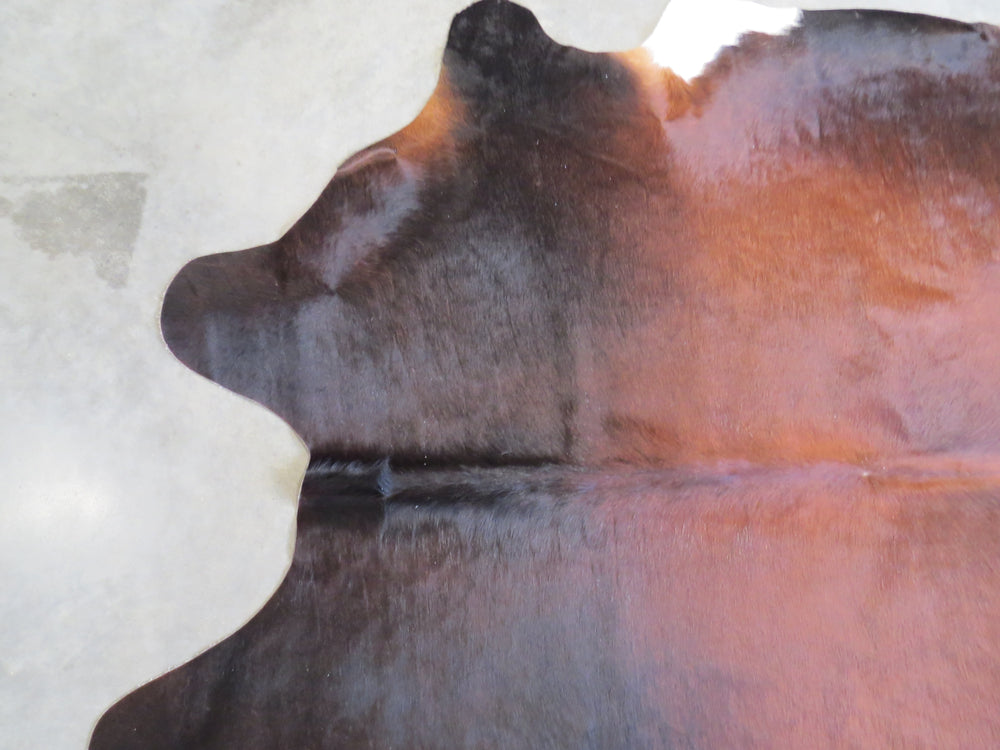 Cowhide Medium SKU 732  - Brown Black with white tips