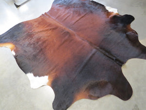 Cowhide Medium SKU 732  - Brown Black with white tips