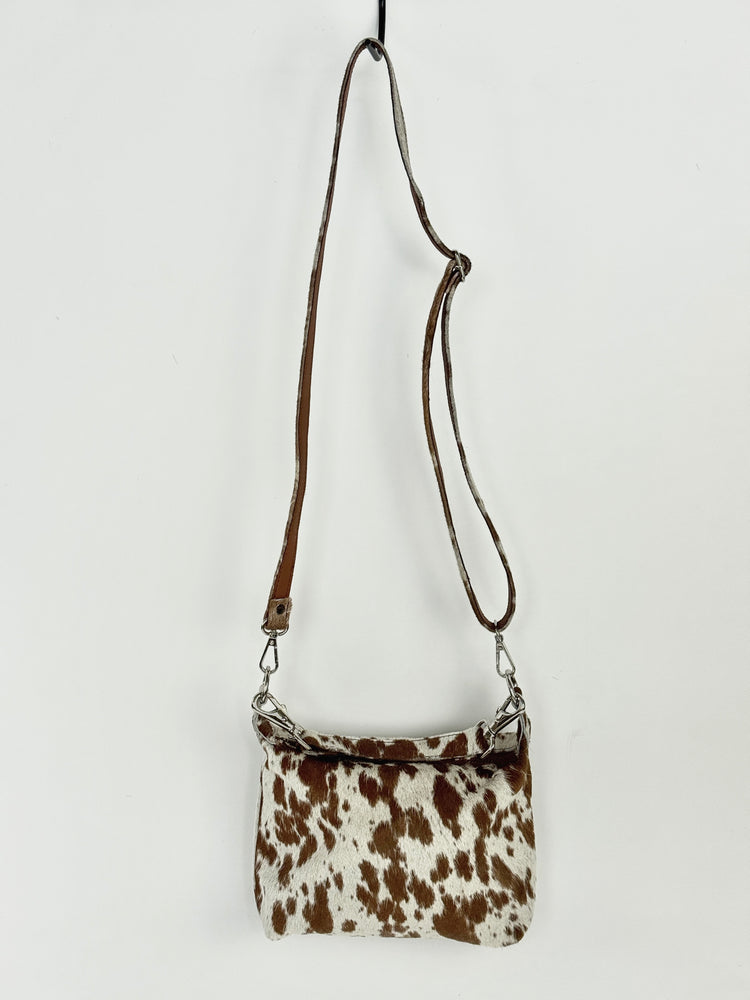 The Mini Shoulder 2 in 1  - Coffee + White Dapple