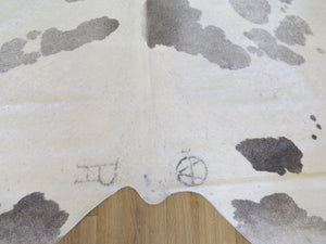 Large Cowhide - Grey + White - SKU 9730
