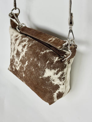 The Mini Shoulder 2 in 1  - Brown + White