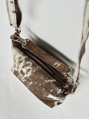 The Mini Shoulder 2 in 1  - Brown + White