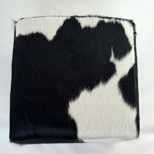 Cowhide Cube - Black + White A