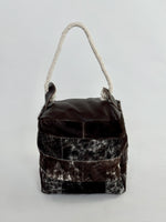 Door Stop - Chocolate Dark Brown + White