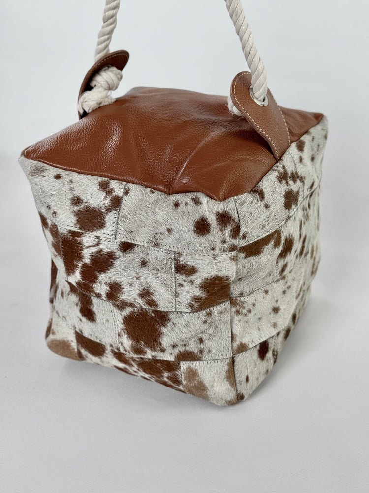 Door Stop - Tan + White