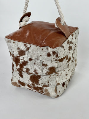 Door Stop - Tan + White
