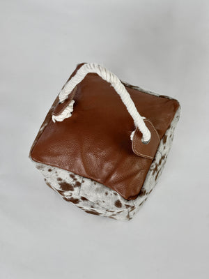 Door Stop - Tan + White