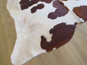 Super Cowhide Copper Brown + White - SKU 9329
