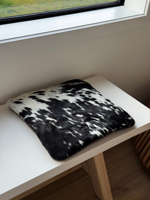 Square seat topper - Black Brown + White