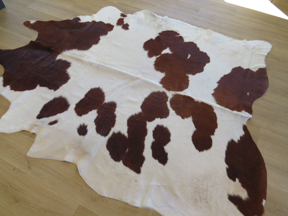 Super Cowhide Copper Brown + White - SKU 9329