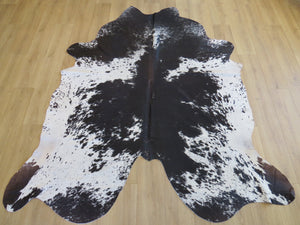 Super Cowhide - Black + White Salt & Pepper Brown Ridge (Speckled Park) - SKU 9309