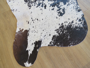 Super Cowhide - Black + White Salt & Pepper Brown Ridge (Speckled Park) - SKU 9309