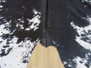Super Cowhide - Black + White Salt & Pepper Brown Ridge (Speckled Park) - SKU 9309