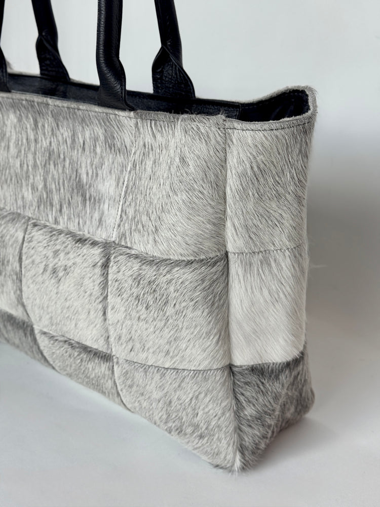 Patchwork Tote - All Grey