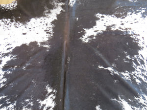 Super Cowhide - Black + White Salt & Pepper Brown Ridge (Speckled Park) - SKU 9309