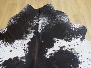 Super Cowhide - Black + White Salt & Pepper Brown Ridge (Speckled Park) - SKU 9309
