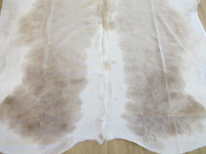 Premium Large Cowhide - Champagne & White - SKU 9705