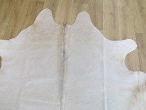 Premium Large Cowhide - Champagne & White - SKU 9751