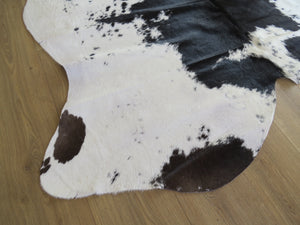 Large Cowhide - Black + White Smudge - SKU 9757