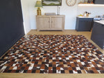 EXTRA LARGE SIZE Patchwork Rectangle Rug - Tri Colour