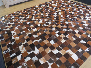 EXTRA LARGE SIZE Patchwork Rectangle Rug - Tri Colour