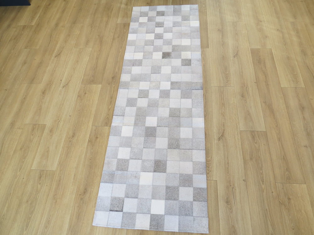 RUNNER SIZE Patchwork Runner Rug - Consistent Grey ONE IN STOCK