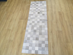 RUNNER SIZE Patchwork Runner Rug - Consistent Grey ONE IN STOCK