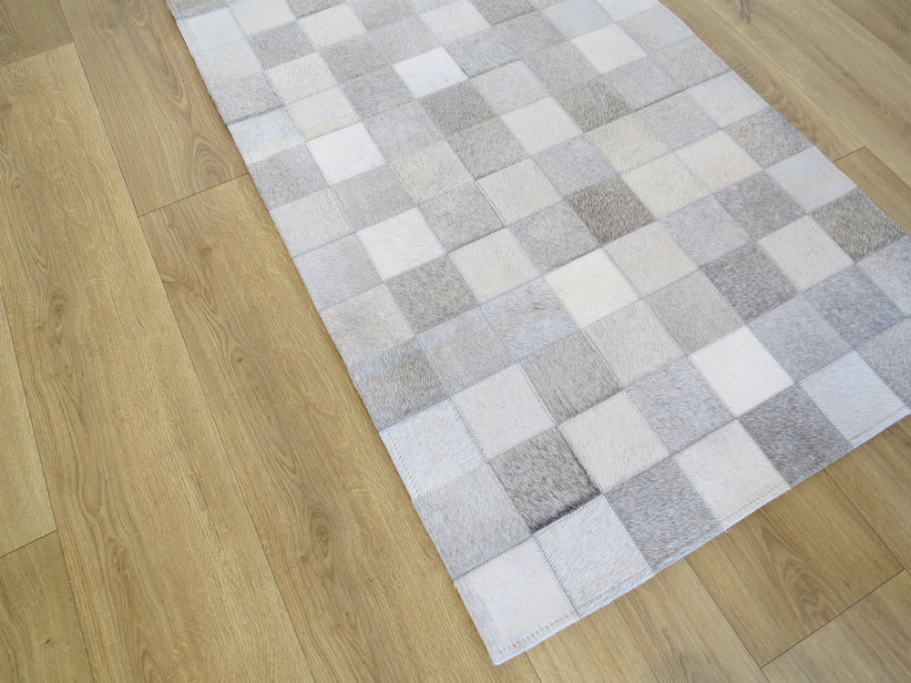 RUNNER SIZE Patchwork Runner Rug - Consistent Grey ONE IN STOCK