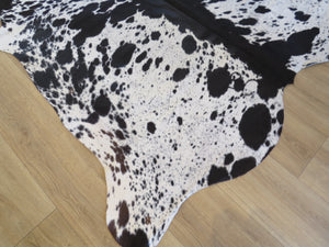 Cowhide Medium  - Black & White dapple SKU 779