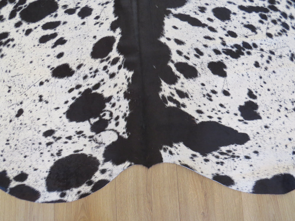 Cowhide Medium  - Black & White dapple SKU 779