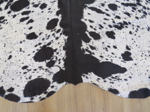 Cowhide Medium  - Black & White dapple SKU 779