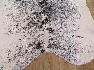 Cowhide Medium  - Black & White speckle, brown ridge sprinkle SKU 778