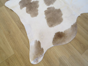Cowhide Medium SKU 770- Taupe + White