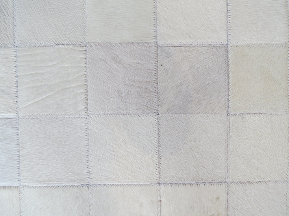 LARGE SIZE Patchwork Rectangle Rug - Alabaster + White - TWO IN STOCK