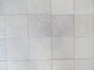 LARGE SIZE Patchwork Rectangle Rug - Alabaster + White - TWO IN STOCK