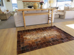 MEDIUM SIZE Patchwork Rectangle Rug - Dark Light Brindle - ONE IN STOCK