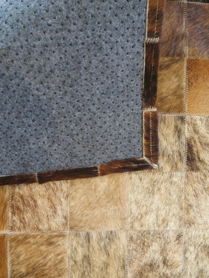 MEDIUM SIZE Patchwork Rectangle Rug - Dark Light Brindle - ONE IN STOCK