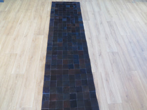 3m RUNNER SIZE Patchwork Runner Rug Coffee ONE IN STOCK
