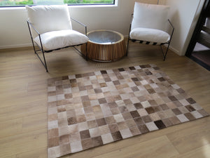 MEDIUM SIZE Patchwork Rectangle Rug - Taupe - ONE IN STOCK