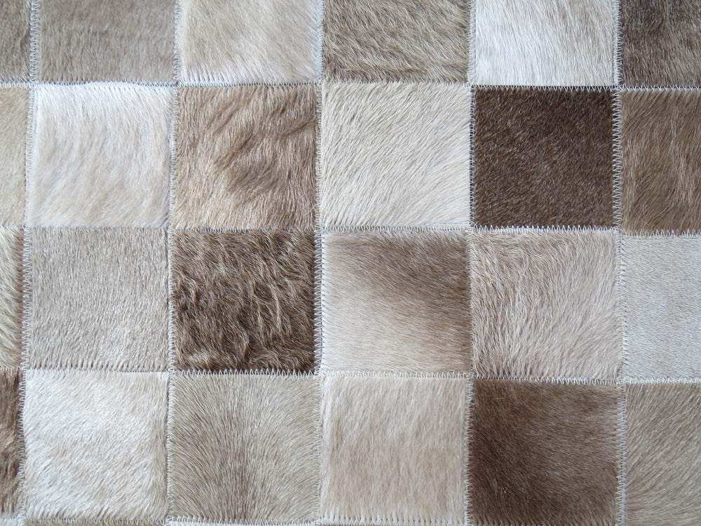 MEDIUM SIZE Patchwork Rectangle Rug - Taupe - ONE IN STOCK