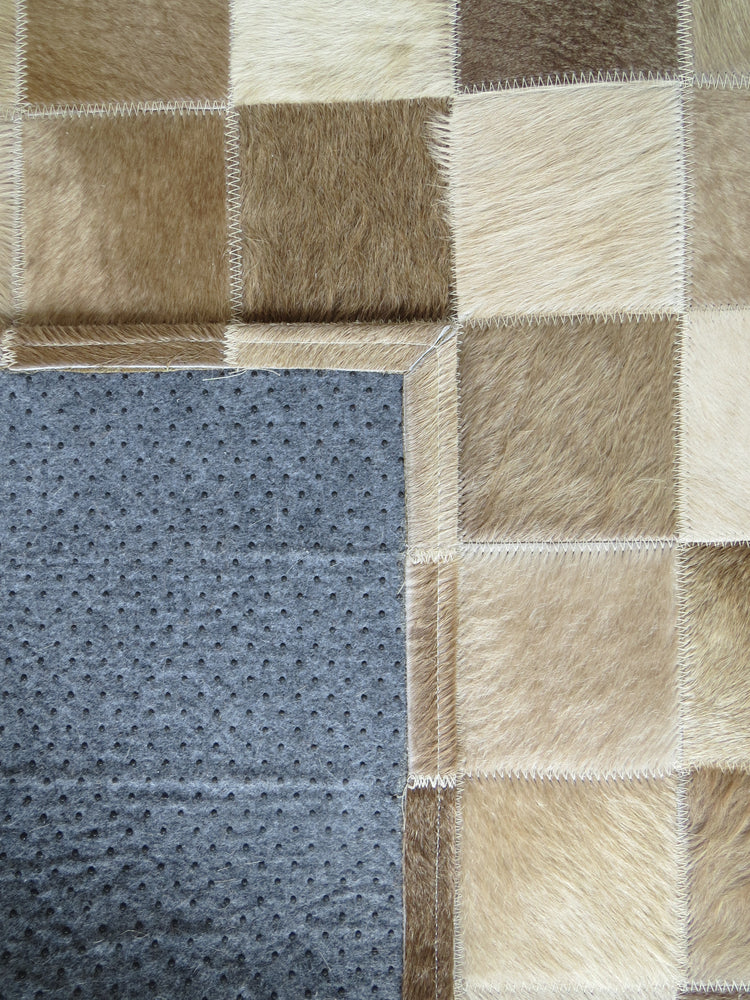 MEDIUM SIZE Patchwork Rectangle Rug - Taupe - ONE IN STOCK