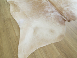 Premium Large Cowhide - Champagne & White - SKU 9793