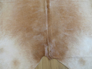 Premium Large Cowhide - Champagne & White - SKU 9793