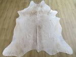 Premium Large Cowhide - Champagne & White - SKU 9735