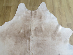 Premium Large Cowhide - Champagne & White - SKU 9735